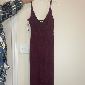 Red jumpsuit from Francesca’s